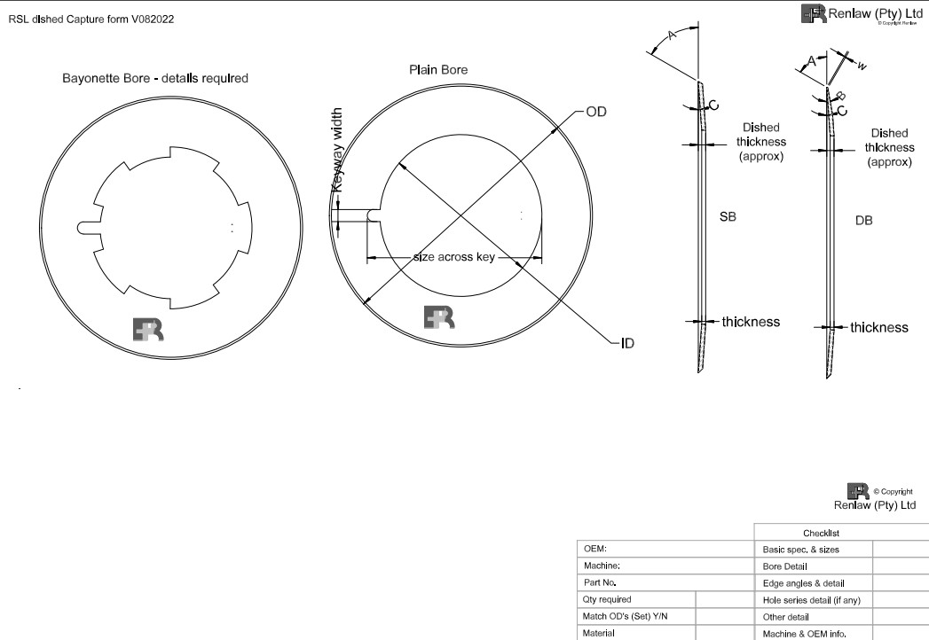 RSL Dished Slitter Blades Product Capture Form RSL Dished Slitter Blades Product Capture Form