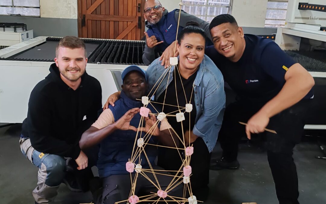 A soft and sticky Team Building exercise